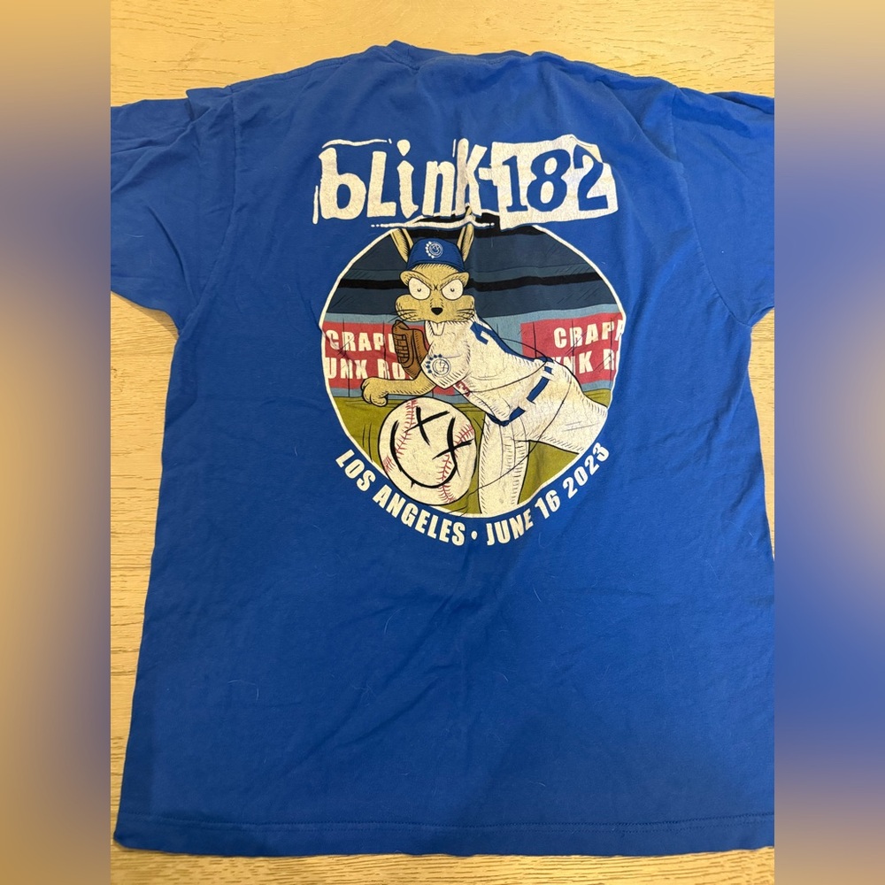 Blink 182 Baseball LA Graphic  T-Shirt